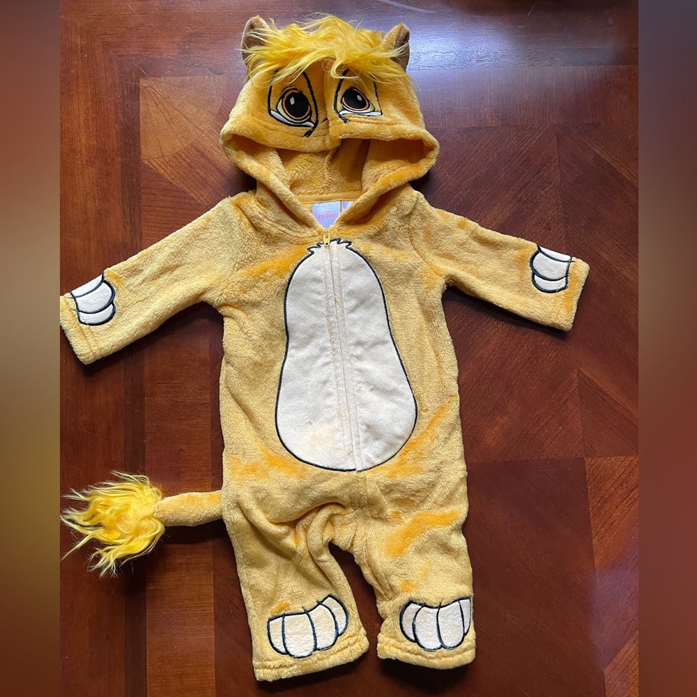 0-3 months Disney Lion King Simba Zip Up - Picture 4 of 11